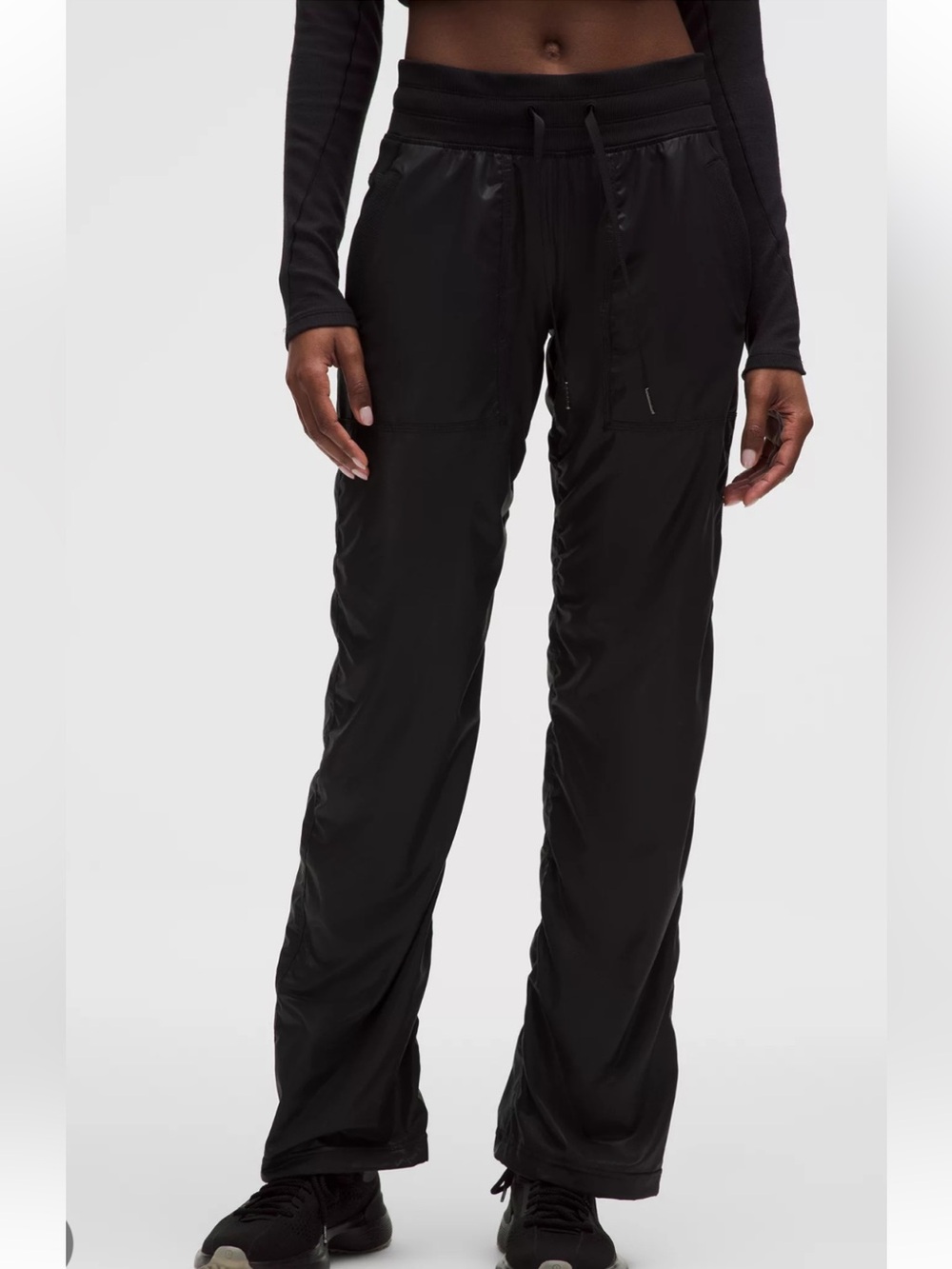 New 2025 Lululemon Dance Studio mid-rise black pants - metallic Shine